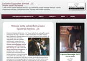 responsive designed equestrian services website